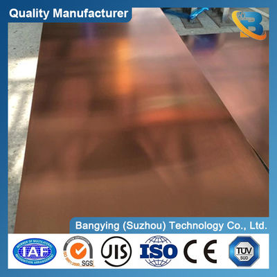 Density 8.9 Copper Plate/Copper Sheet Plate for High Purity Customized