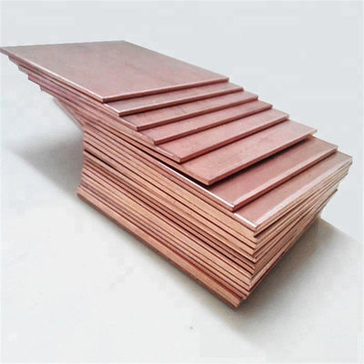 Red Copper Sheet Plate 200mm X 200mm Suitable for Customer Requirements
